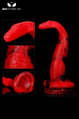 SMT2438 - Đồ chơi hậu môn silicon mềm ngụy trang hình con rắn