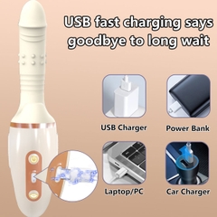 SMT2736 - Máy làm tình cầm tay có đế để tường rung hút 10 tần số