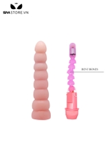 SMT1717 - Anal bead hậu môn bằng silicon dài 19cm có núm xoay chỉnh
