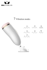 SMT2501 - Cốc thủ dâm gắn tường silicon Fox rung 7 tần số dài 256mm