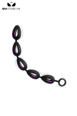 SMT1605 - Anal beads 5 tầng hạt rỗng chất liệu silicon mềm dẻo