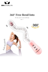 SMT891 - Anal play máy rung hậu môn uốn cong 360 độ dài 22.5cm