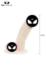 SMT3074 - Dương vật giả điều khiển có dây đế dính tường dài 175mm