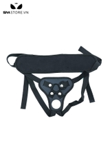 SMT851 - Dây đeo 2 dương vật giả có thể điều chỉnh màu đen
