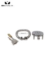 SMT166 - Khóa trinh tiết nam inox dạng lồng lỗ tròn với 3 size