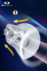 SMT772 - Cốc thủ dâm Leten ngụy trang bình sữa dài 116mm có núm vú