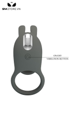 SMT2771 - Vòng rung tai thỏ đeo dương vật với 7 tần số dài 105mm