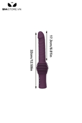 SMT845 - Dương vật giả đa năng rung thụt có điều khiển từ xa dài 173mm