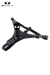 SMT1616 - Dương vật giả silicon có quần dài đính đinh tán có 2 size