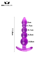 SMT357 - Đồ chơi hậu môn silicon thiết kế bi tròn dạng tầng dài 11.8cm