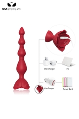 SMT2014 - Máy rung hậu môn chuỗi hạt có đáy bông hoa dài 19.6cm