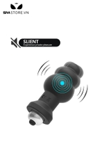 SMT2595 - Máy rung hậu môn có 3 tầng màu đen chất liệu silicon