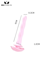 SMT2639 - Ống sounding hình âm đạo giả chất liệu silicon dài 61mm