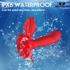 SMT2755 - Máy rung đầu dương vật đế hình hoa lá dài 136mm