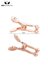 SMT1737 - Kẹp núm vú bằng kim loại thiết kế đầu tròn dài 5 cm