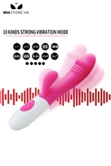 SMT2785 - Máy rung 2 đầu chất liệu silicon  có 10 tần số dài 19cm