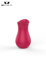 SMT2784 - Lưỡi rung tình yêu ngụy trang nụ hoa sạc điện dài 97mm