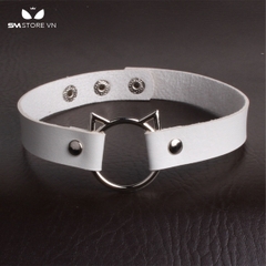 SMP096 - Vòng cổ choker mèo chất liệu da PU đính đinh tán