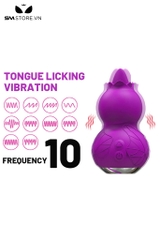 SMT2760 - Trứng rung không dây hình quả bầu có lưỡi liếm và 10 chế độ