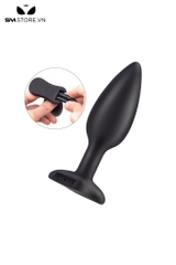 SMT1694 - Butt plug silicon kích điện dài 12cm kèm chế độ sốc điện