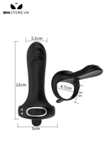 SMT1201 - Vòng rung tình yêu có 9 tần số kèm dương vật silicon