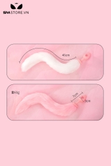 SMT1051 - Đuôi cáo cosplay phích cắm hậu môn silicon dài 53cm