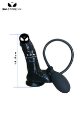 SMT3060 - Đồ chơi hậu môn anal pump đầu dương vật bằng silicon dài 18cm