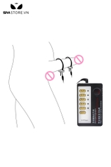 SMT2798 - Vòng đeo dương vật dây 2 cái kèm sốc điện có thể chỉnh