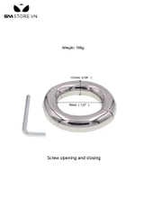 SMT562 - Vòng đeo dương vật inox 3 size thiết kế có vít mở đóng