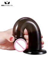 SMT2904 - Dương vật giả đen trong suốt có quần đa kích thước