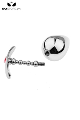 SMT2505 - Đồ chơi hậu môn anal bead inox đính kim cương có 3 size