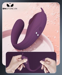 SMT339 - Trứng rung điều khiển từ xa thiết kế 2 đầu rung silicon dài 91mm