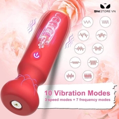 SMT1690 - Trứng rung mini dài 8.9cm có 10 tốc độ dùng sạc điện