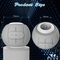 SMT1391 - Cốc thủ dâm silicon tăng kích thước dildo có 6 chế độ rung