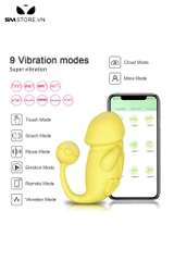 SMT1604 - Trứng rung silicon có 9 tốc độ điều khiển từ xa sạc điện