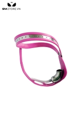 SMT2121 - Đai trinh tiết hồng hình trái tim có khóa kèm anal bead