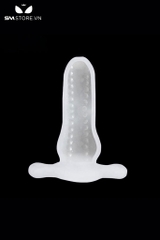 SMT2916 - Phích cắm hậu môn trong suốt rỗng ruột silicon dài 15cm
