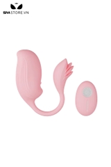 SMT1692 - Trứng rung silicon 2 đầu dài 14.2cm có 10 tần số