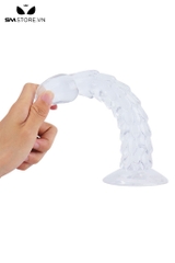 SMT2952 - Dương vật giả trong suốt vảy rồng silicon mềm dẻo