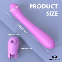 SMT1572 - Máy rung có 9 tần số hút sạc điện chống nước dài 20cm