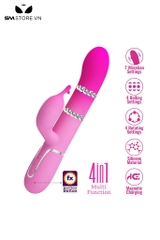 SMT1496 - Dương vật giả Pretty love rung xoay 7 tần số có 2 nhánh