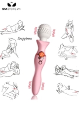 SMT1504 - Chày rung tình yêu đầu có gai silicon kích thích 3 điểm