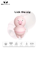 SMT508 - Lưỡi rung hình con heo kích thích điểm G dài 81mm màu hồng