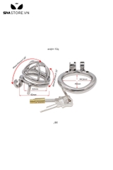SMT291 - Khóa dương vật inox không gỉ dạng lồng có 3 kích cỡ