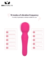 SMT2704 - Chày rung tình yêu kẻ ngang rung 10 chế độ sạc điện