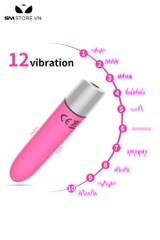 SMT2553 - Trứng rung mini có 10 chế độ sạc điện dài 9.2cm