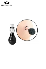 SMT689 - Hút núm vú silicon màu đen dài 65mm với 4 cặp vòng khác nhau