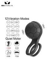 SMT2709 - Vòng đeo dương vật silicon hình quả bóng điều khiển từ xa