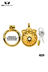 SMT2647 - Khóa dương vật inox cao cấp hoa hướng dương mặt dẹt