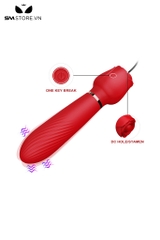 SMT1165 - Kẹp núm vú mix gậy massage silicon có 10 chế độ rung